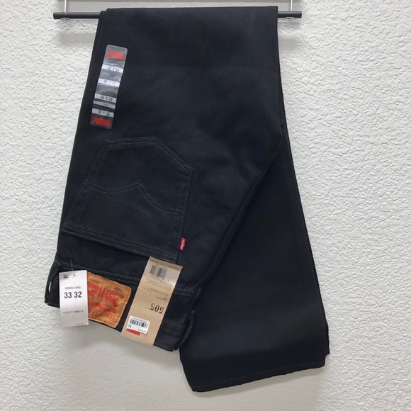 Levi's Other - Levi's 505 Regular Fit Straight Jeans Black  33x32